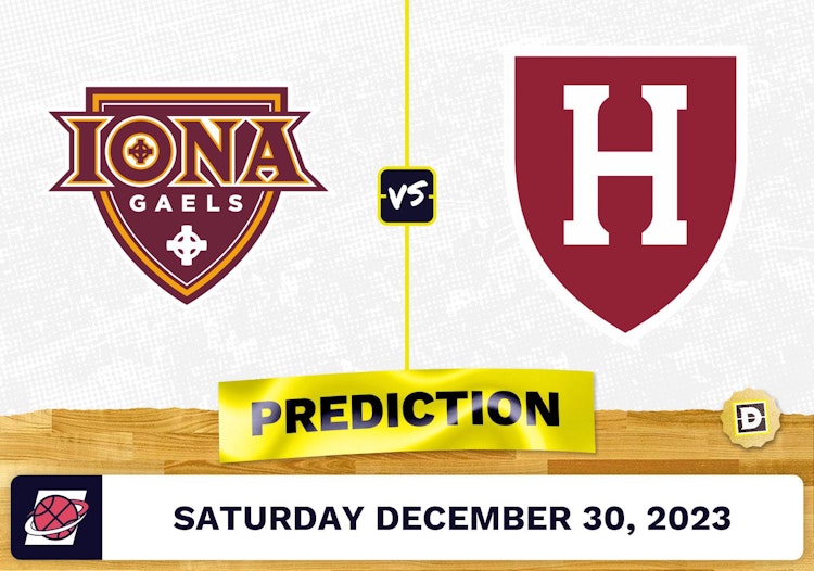 Iona vs. Harvard Prediction, Odds, College Basketball Picks  [12/30/2023]