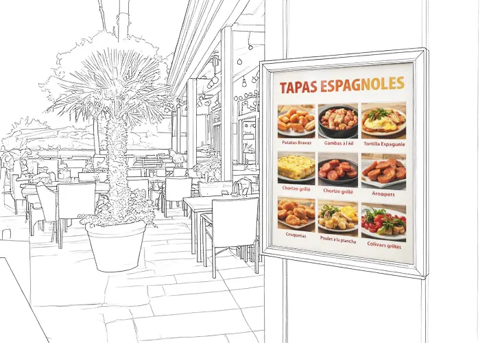 Support affiche sur mesure impression haute définition