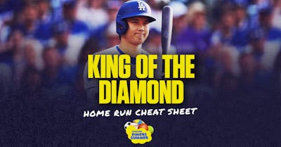 "King of the Diamond" Home Run Picks and Cheat Sheet for DraftKings Promo on Friday, June 27