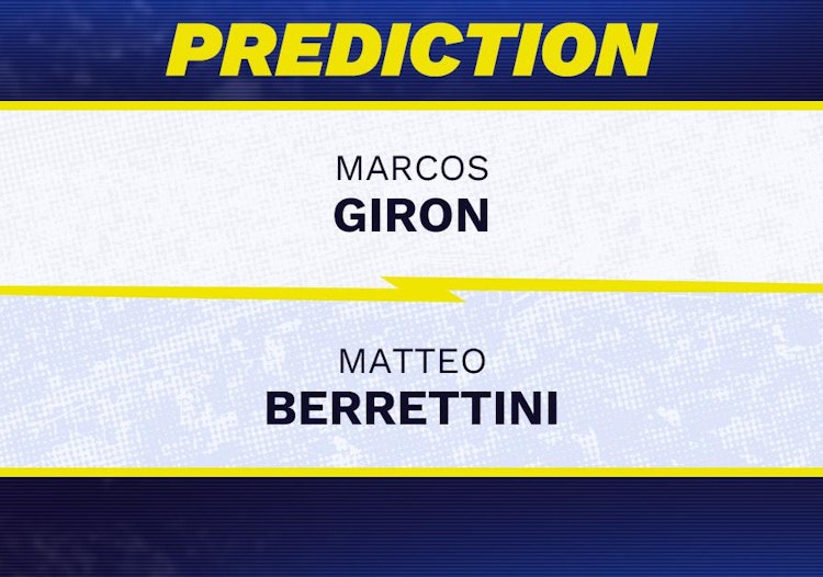 Marcos Giron vs Matteo Berrettini Tennis Prediction.