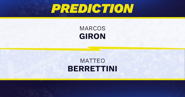 Marcos Giron vs Matteo Berrettini Tennis Prediction.