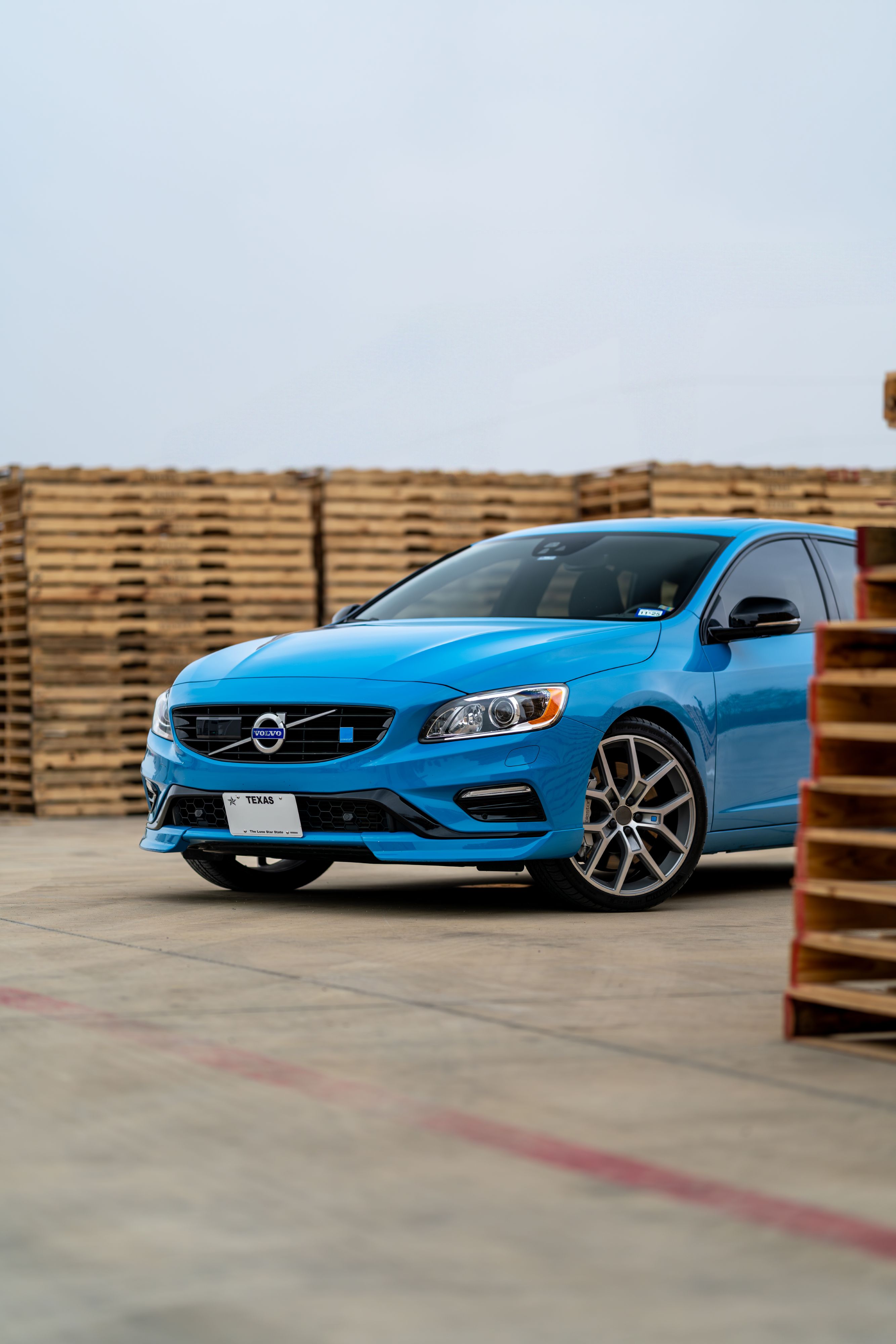 2015 Volvo V60 Polestar in Rebel Blue with a Black interior.