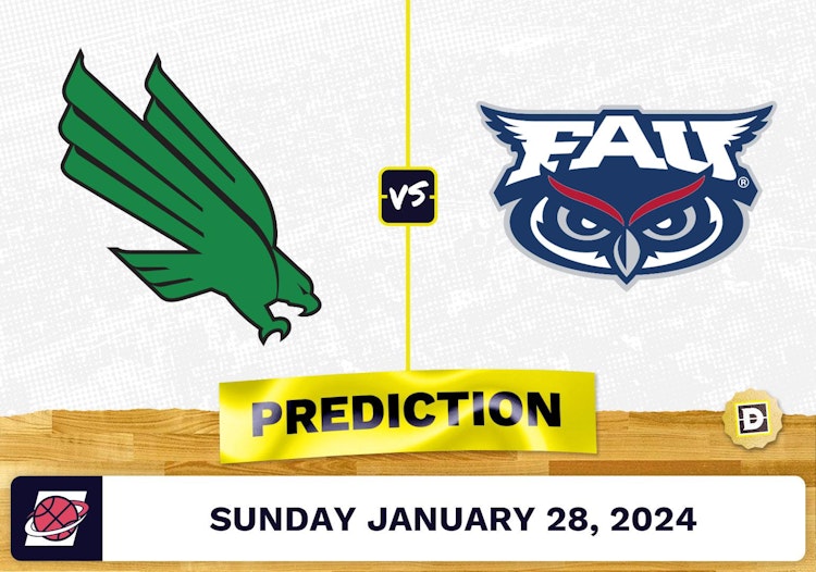 North Texas vs. Florida Atlantic Prediction, Odds, College Basketball Picks [1/28/2024]