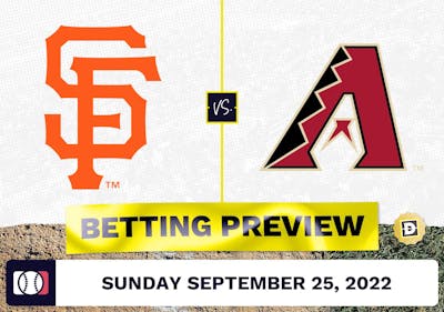 Giants vs. Diamondbacks Prediction and Odds - Sep 25, 2022
