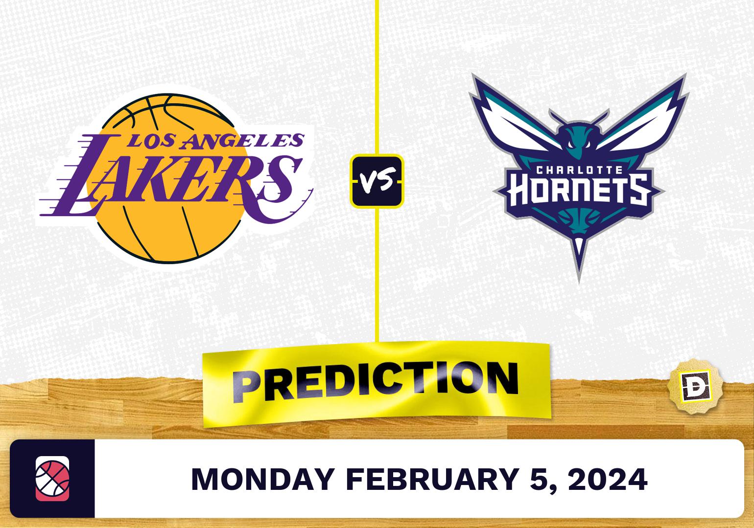 Lakers Vs. Hornets Prediction By Proven Computer Model [2/5/2024]