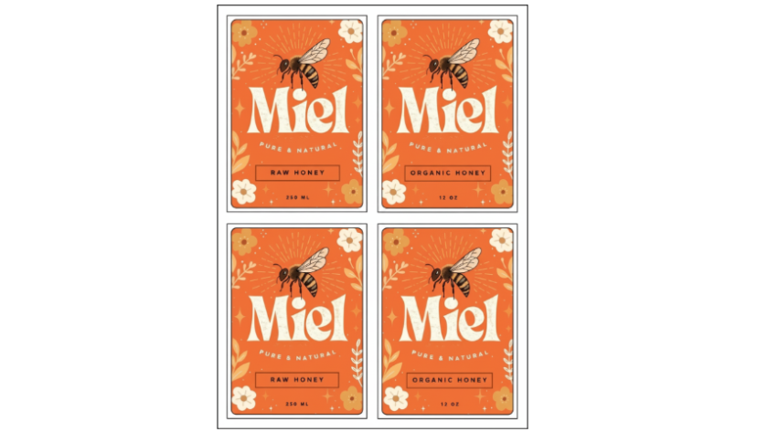 Etiquettes en planches chez 123imprim