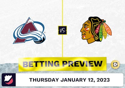 Avalanche vs. Blackhawks Prediction and Odds - Jan 12, 2023