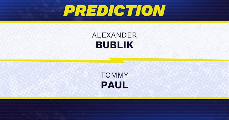 Alexander Bublik vs Tommy Paul Tennis Prediction.
