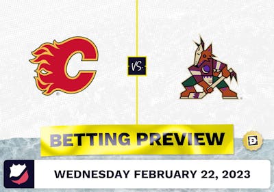 Flames vs. Coyotes Prediction and Odds - Feb 22, 2023