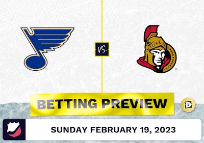 Blues vs. Senators Prediction and Odds - Feb 19, 2023