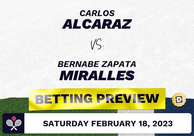 Carlos Alcaraz vs. Bernabe Zapata Miralles Predictions - Feb 18, 2023