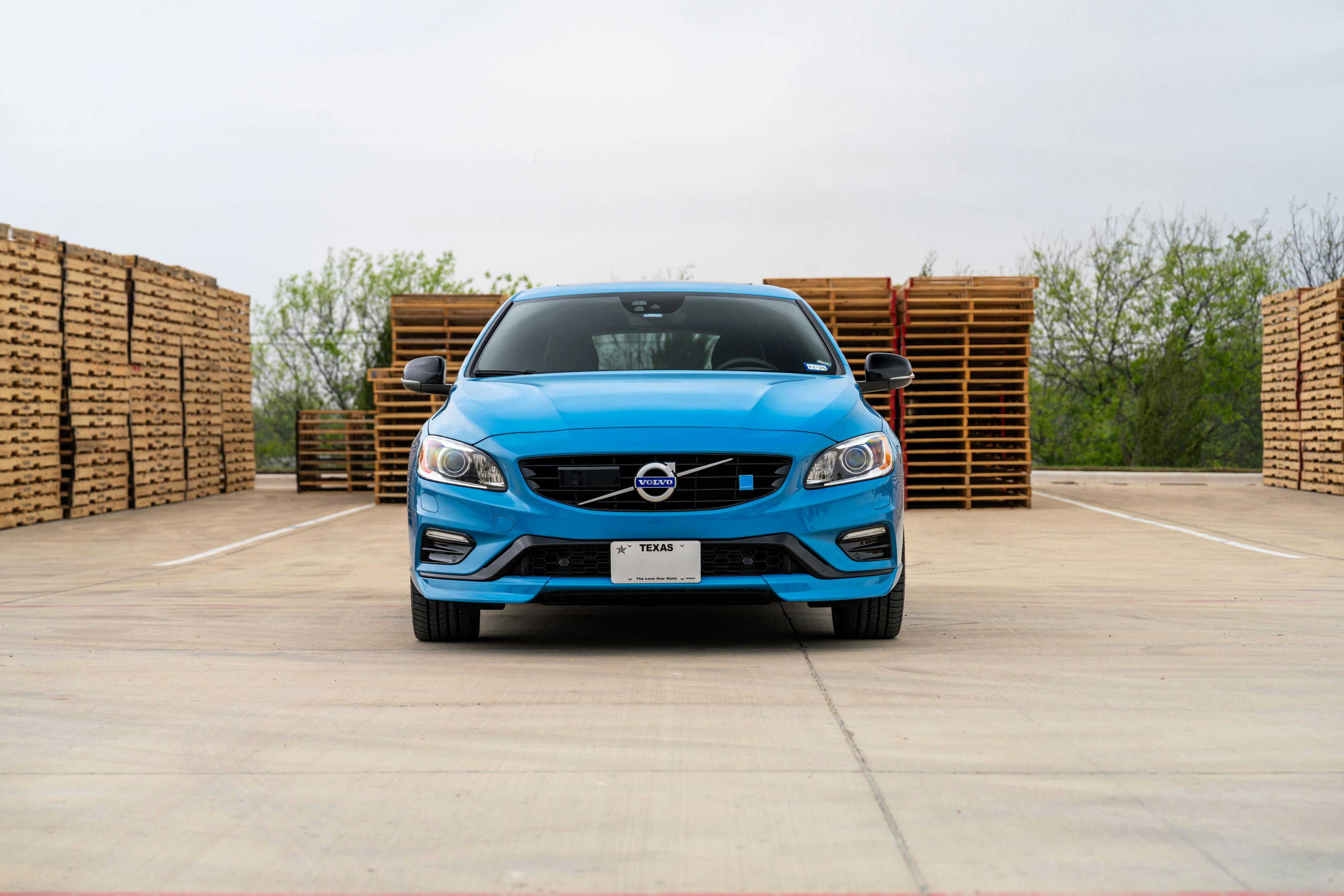 2015 Volvo V60 Polestar in Rebel Blue with a Black interior.