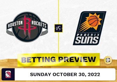 Rockets vs. Suns Prediction and Odds - Oct 30, 2022