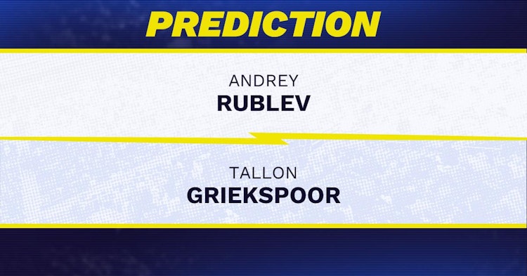 Andrey Rublev vs Tallon Griekspoor Tennis Prediction.