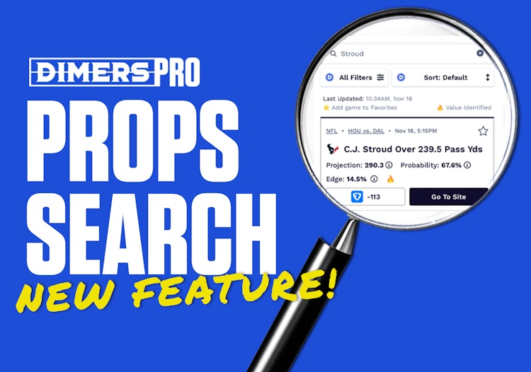 Dimers Pro player prop search