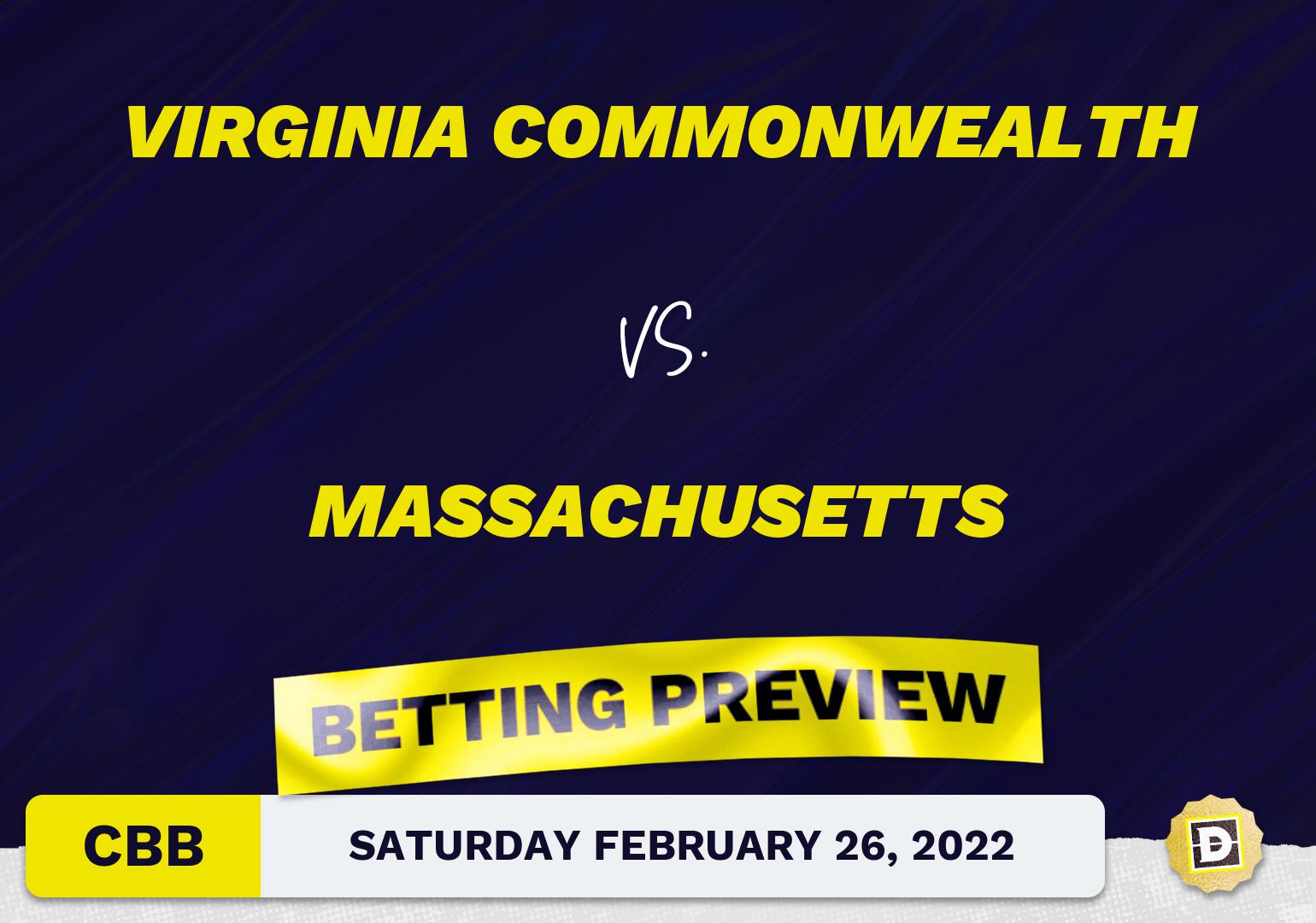 Virginia Commonwealth vs. Massachusetts CBB Predictions and Odds - Feb 26, 2022