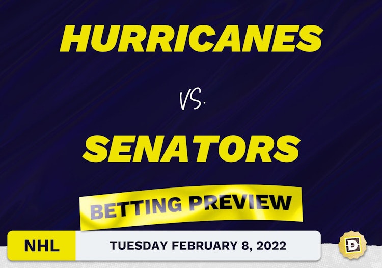 Hurricanes vs. Senators Predictions and Odds - Feb 8, 2022