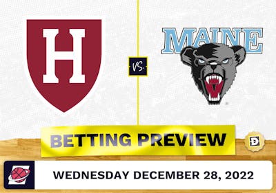 Harvard vs. Maine CBB Prediction and Odds - Dec 28, 2022