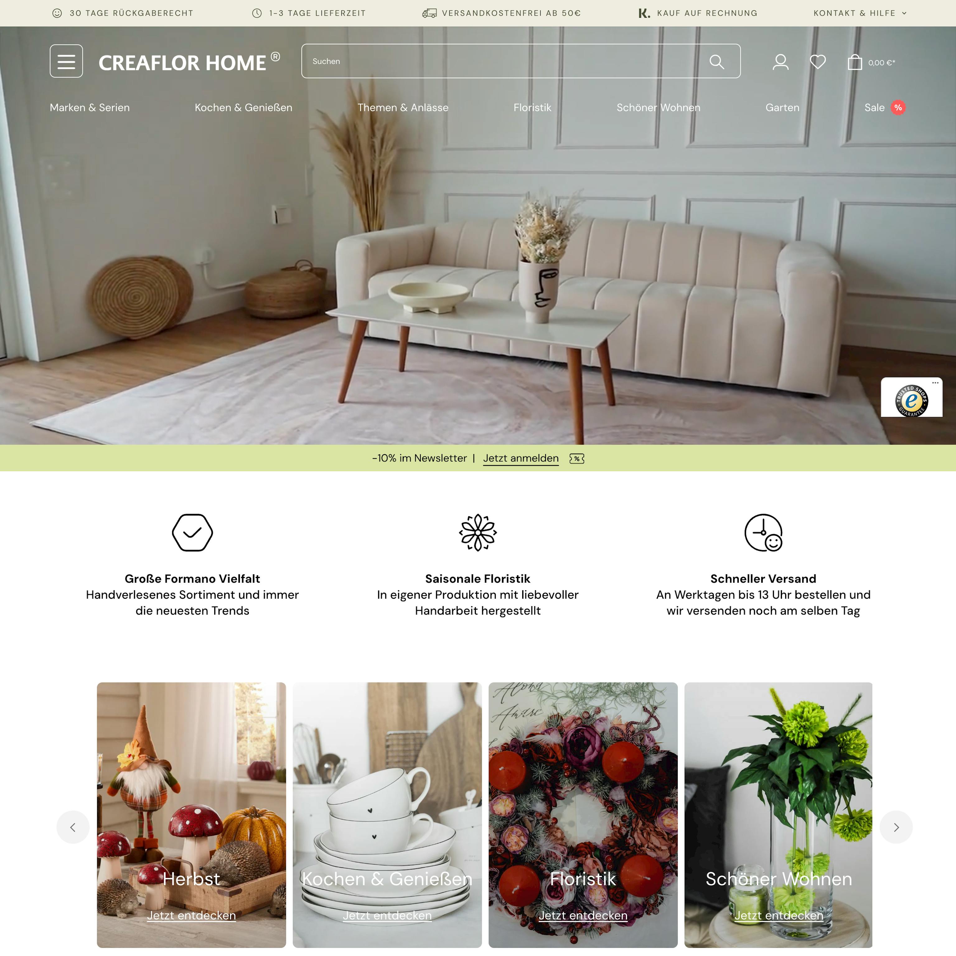 Neue Homepage erstellt mit Shopware 6 Neue Homepage erstellt mit Shopware 6