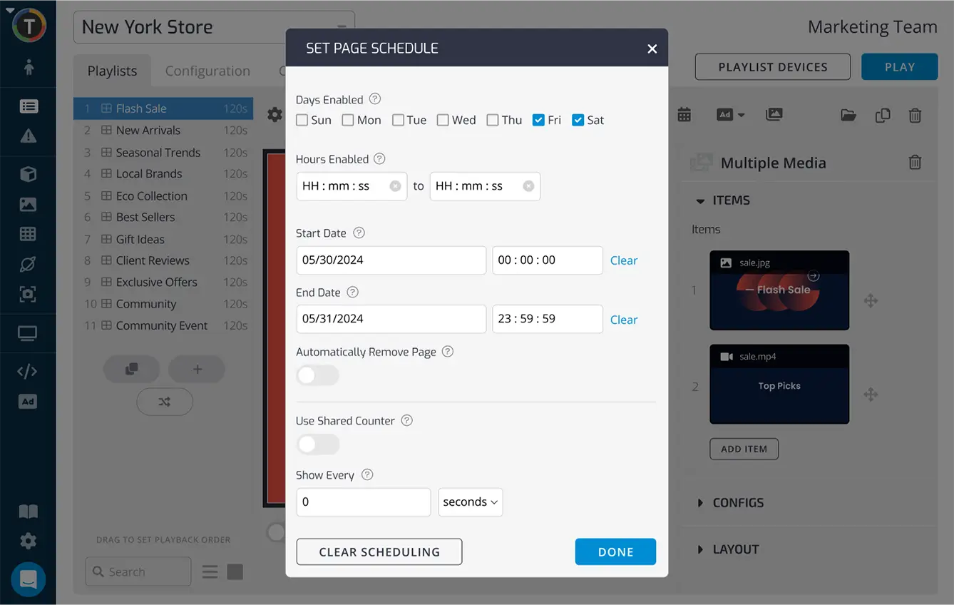 Schedule Content with TelemetryTV