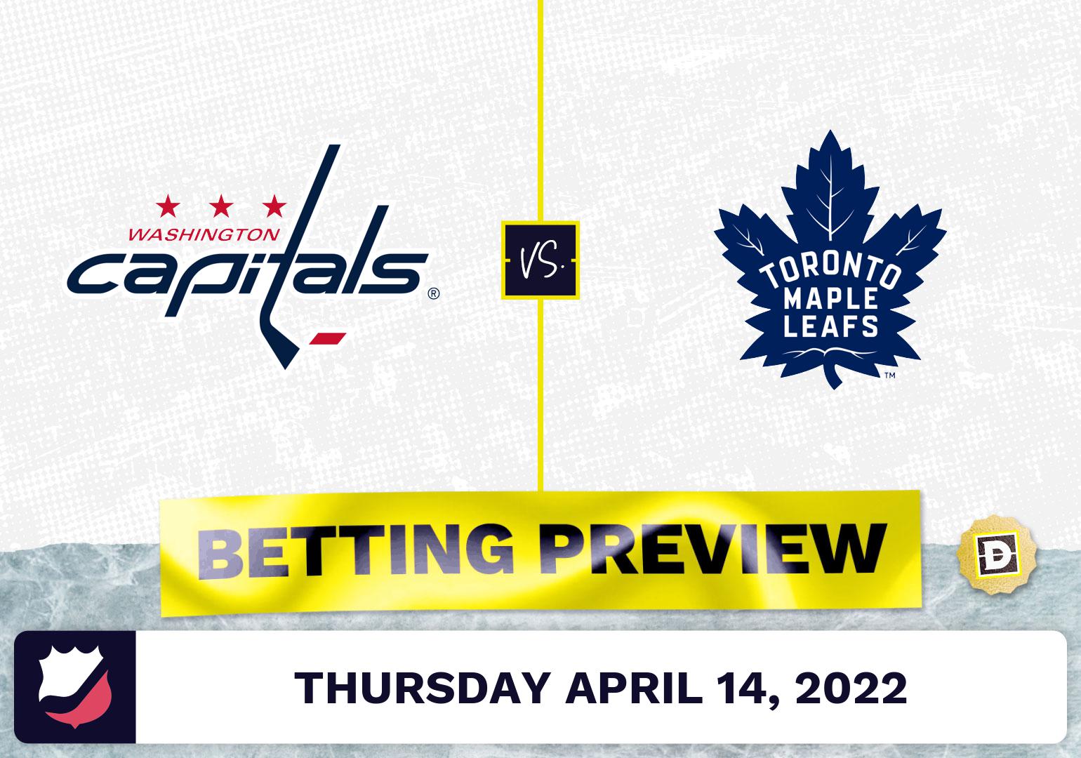 Capitals vs. Maple Leafs Prediction and Odds - Apr 14, 2022