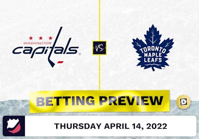 Capitals vs. Maple Leafs Prediction and Odds - Apr 14, 2022