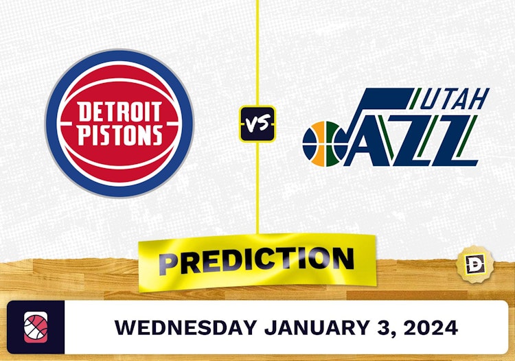 Detroit Pistons vs. Utah Jazz Prediction, Odds, NBA Picks  [1/3/2024]