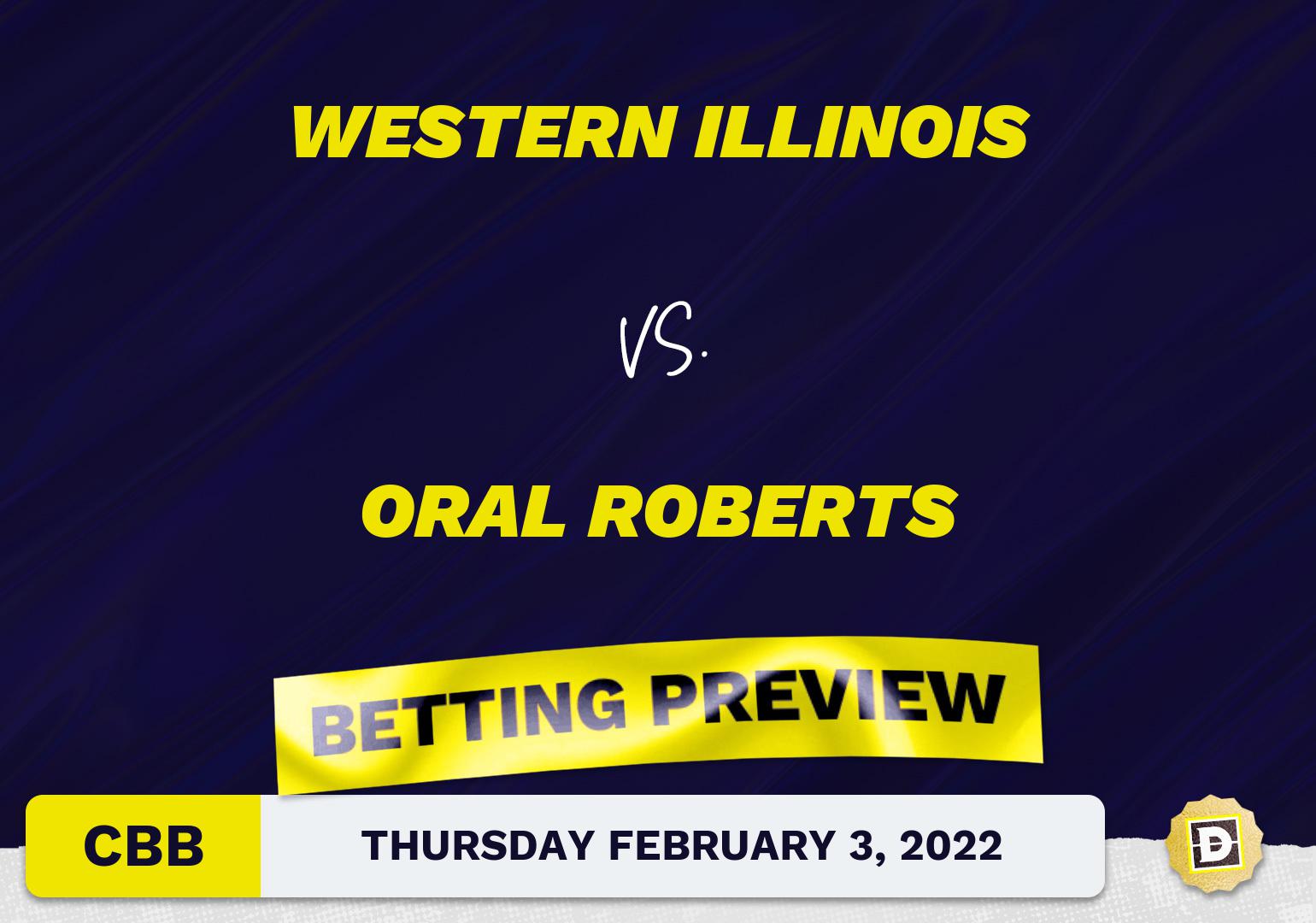 Western Illinois vs. Oral Roberts CBB Predictions and Odds - Feb 3, 2022