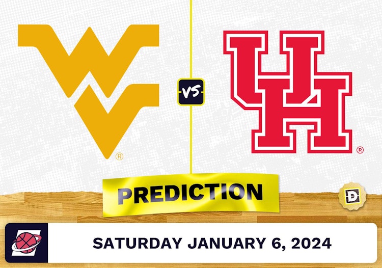 West Virginia vs. Houston Prediction, Odds, College Basketball Picks  [1/6/2024]