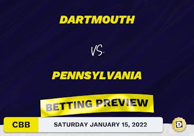 Dartmouth vs. Pennsylvania CBB Predictions and Odds - Jan 15, 2022