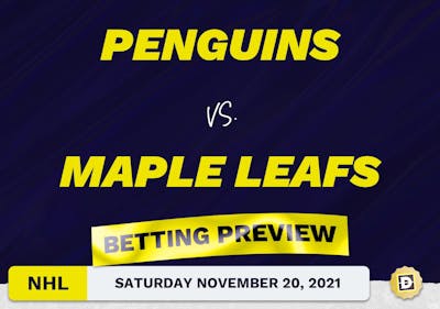 Penguins vs. Maple Leafs Predictions and Odds - Nov 20, 2021