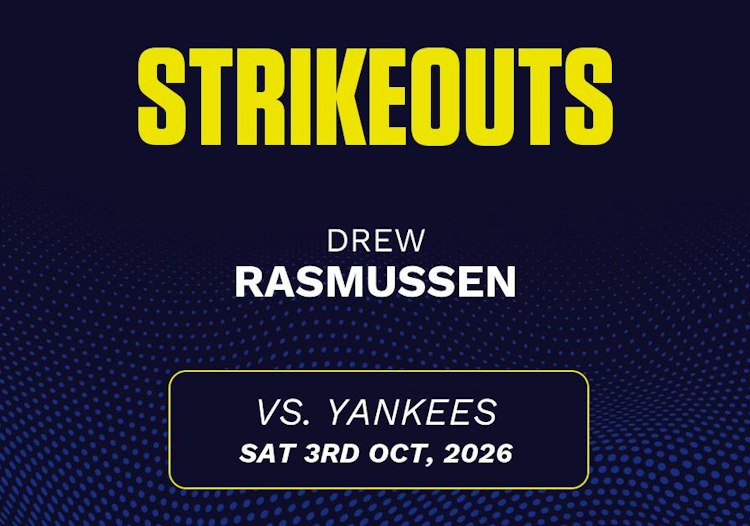 Drew Rasmussen projected stats for Saturday, October 3, 2026.