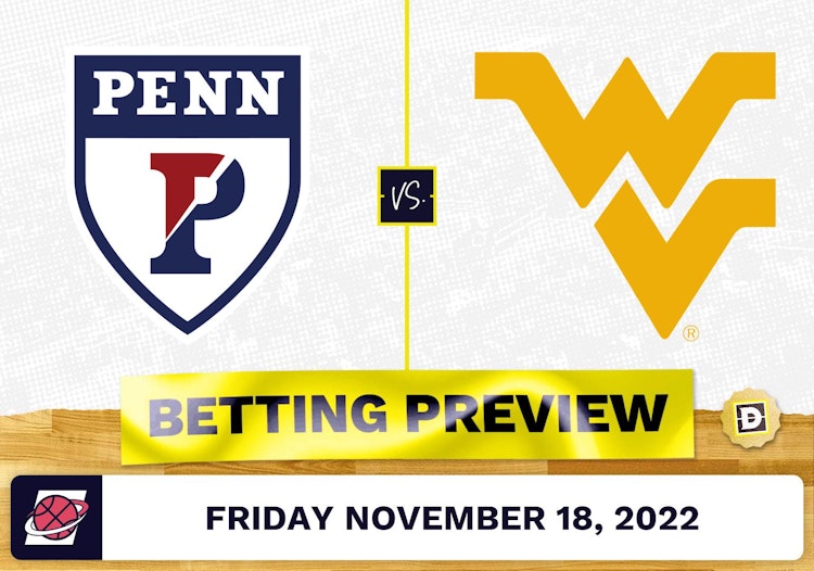 Pennsylvania vs. West Virginia CBB Prediction and Odds - Nov 18, 2022