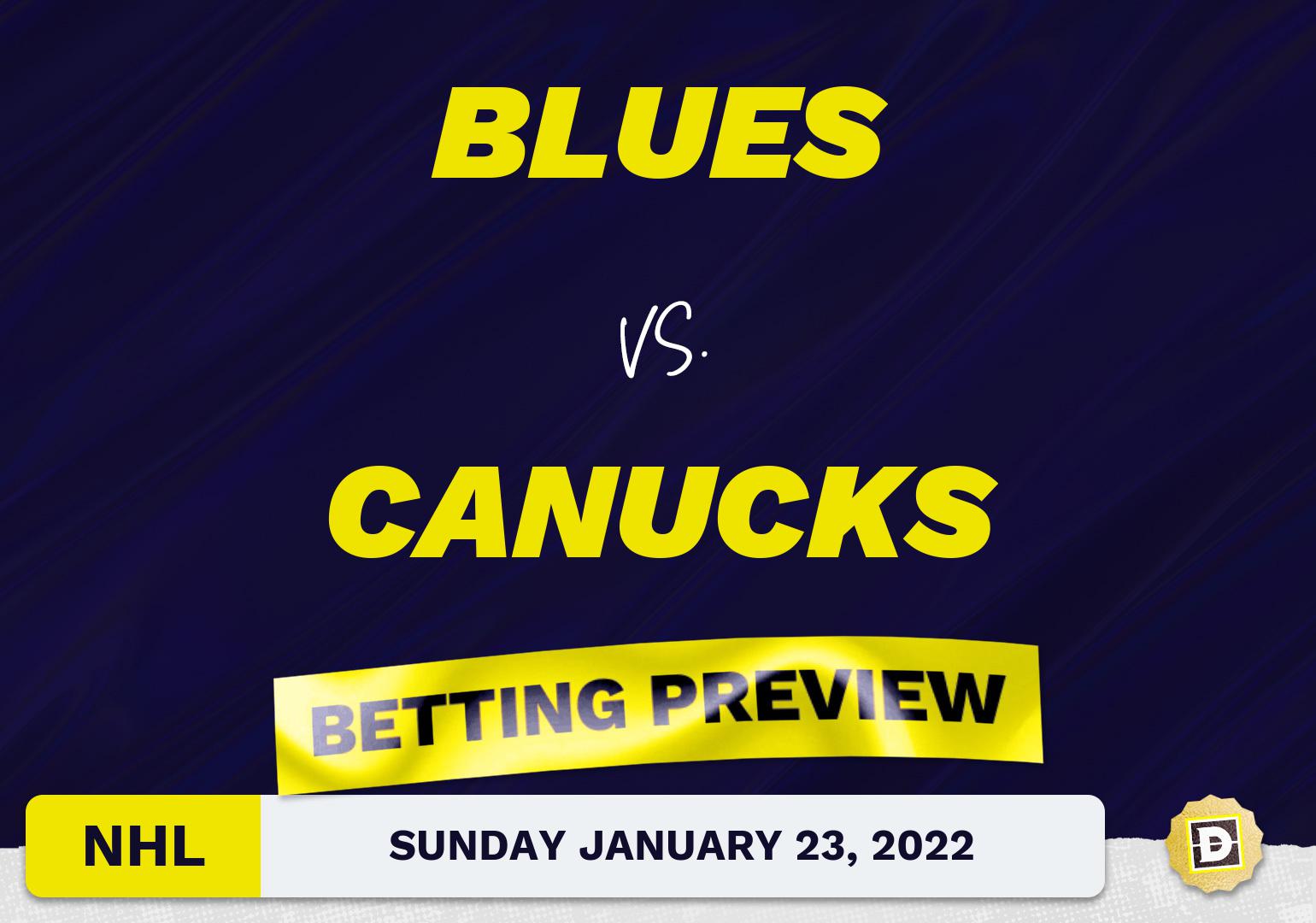 Blues vs. Canucks Predictions and Odds - Jan 23, 2022