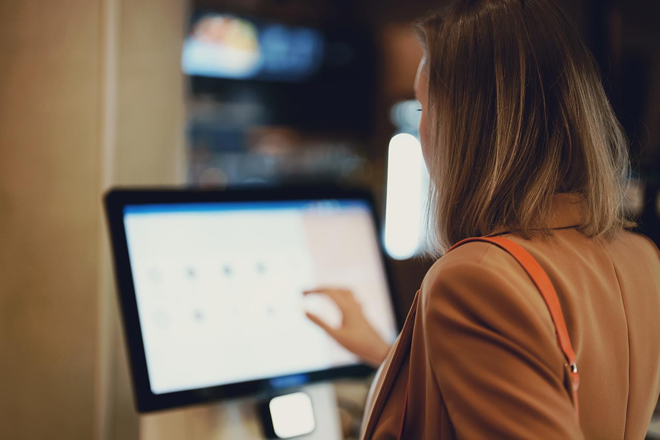 Digital Kiosk in Bank