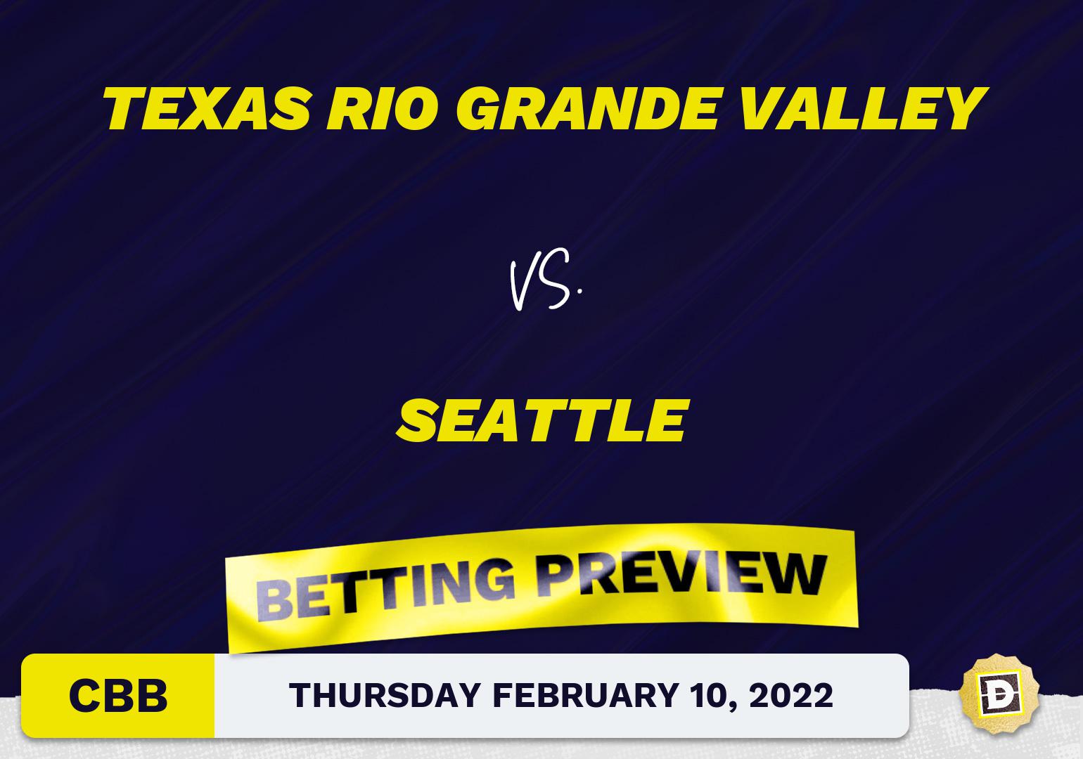 Texas Rio Grande Valley vs. Seattle CBB Predictions and Odds - Feb 10, 2022