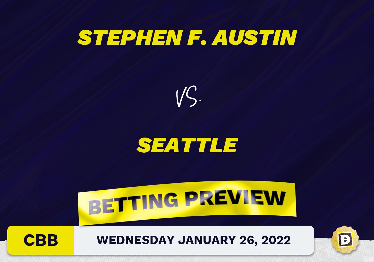 Stephen F. Austin vs. Seattle CBB Predictions and Odds - Jan 26, 2022