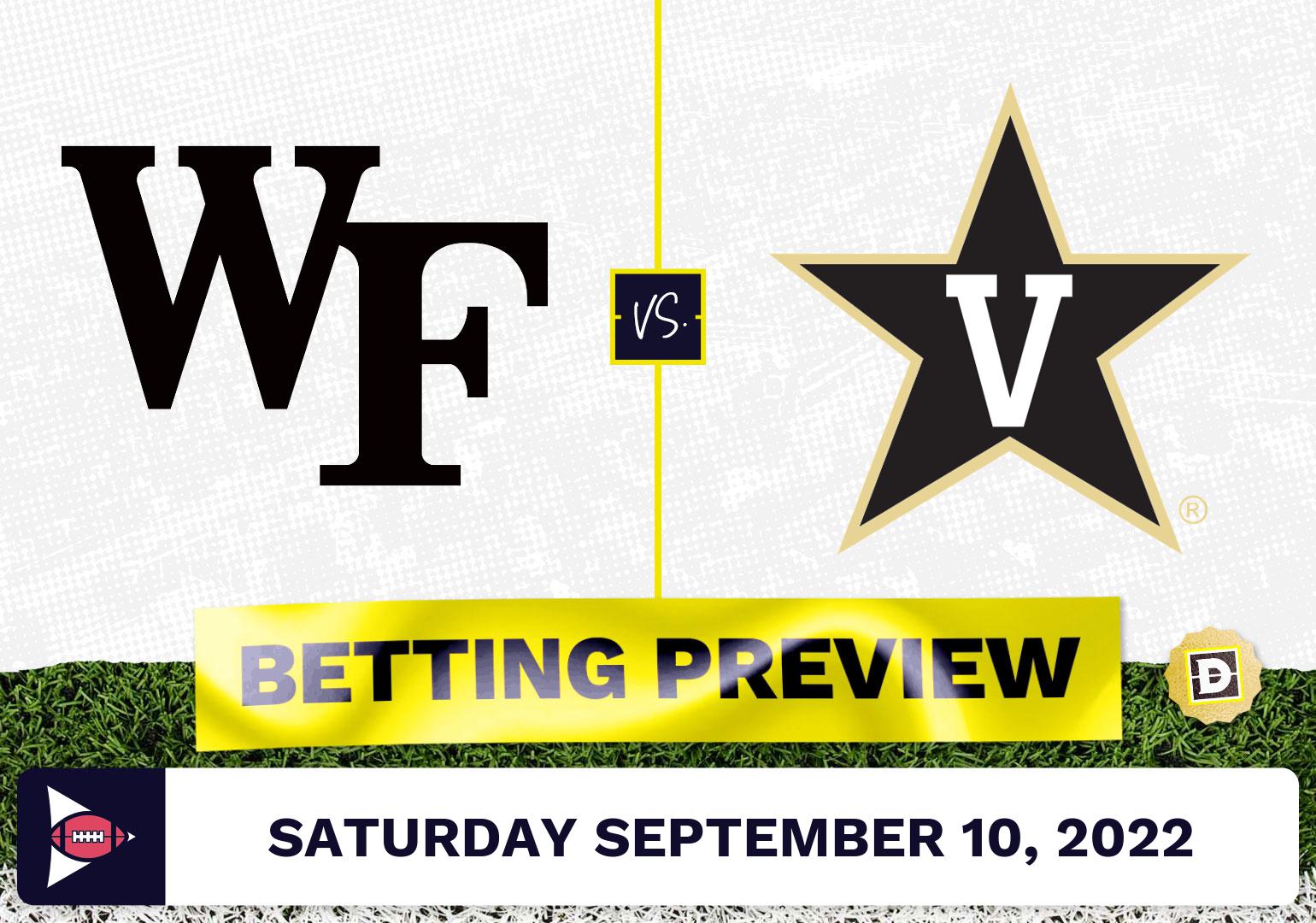 Wake Forest vs. Vanderbilt CFB Prediction and Odds - Sep 10, 2022