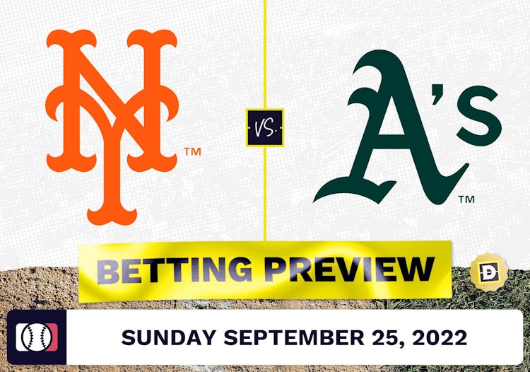 Mets vs. Athletics Prediction and Odds - Sep 25, 2022