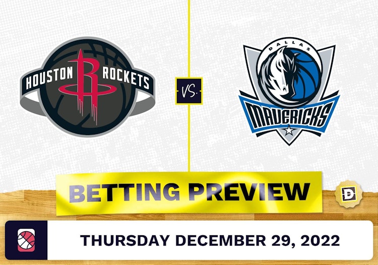 Rockets vs. Mavericks Prediction and Odds - Dec 29, 2022