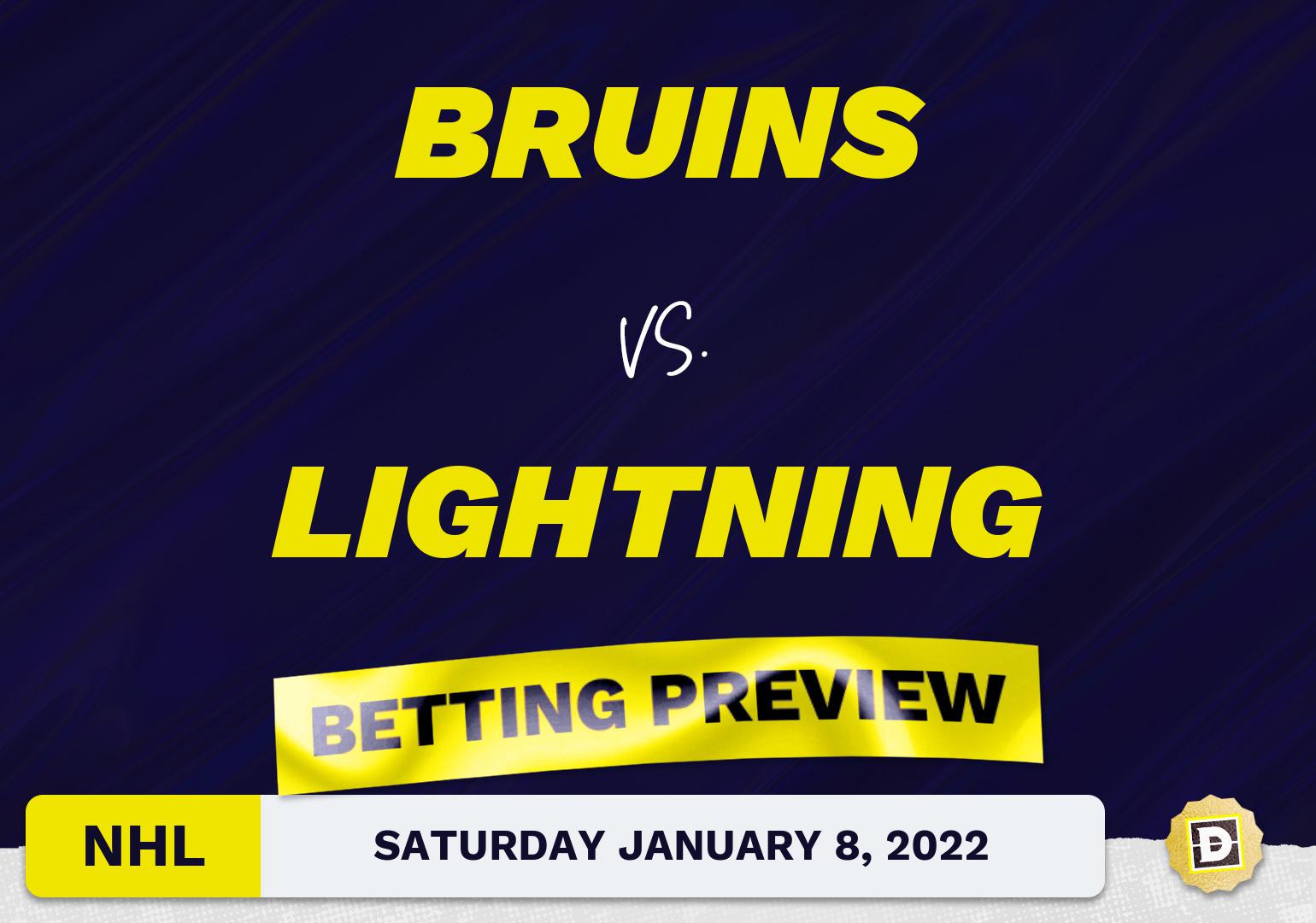 Bruins vs. Lightning Predictions and Odds - Jan 8, 2022