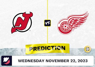 Devils vs. Red Wings Prediction and Odds - November 22, 2023
