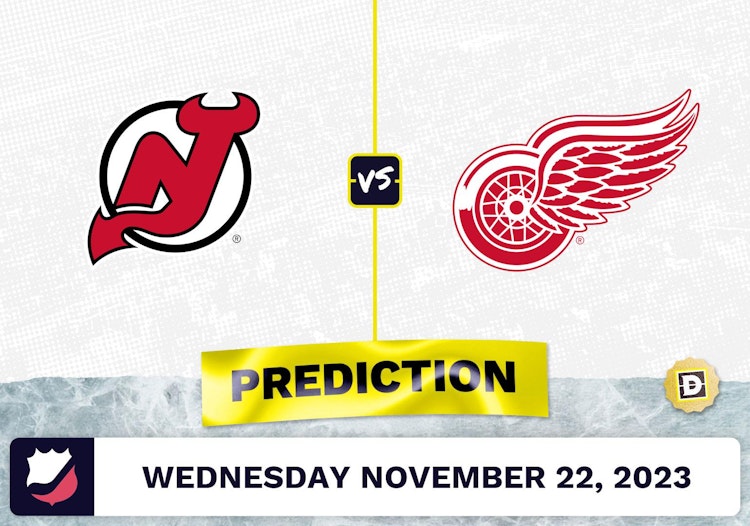 Devils vs. Red Wings Prediction and Odds - November 22, 2023