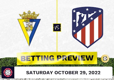 Cadiz vs. Atletico Madrid Prediction and Odds - Oct 29, 2022