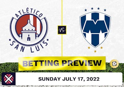 San Luis vs. Monterrey Prediction and Odds - Jul 17, 2022