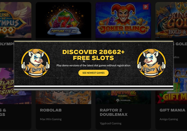 Shurzy Casino Games.