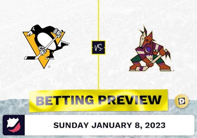 Penguins vs. Coyotes Prediction and Odds - Jan 8, 2023