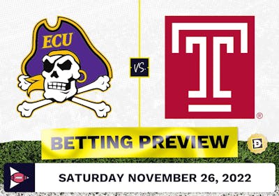 East Carolina vs. Temple CFB Prediction and Odds - Nov 26, 2022