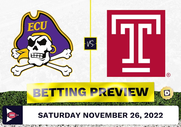 East Carolina vs. Temple CFB Prediction and Odds - Nov 26, 2022