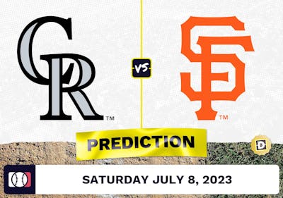 Rockies vs. Giants Prediction for MLB Saturday [7/8/2023]